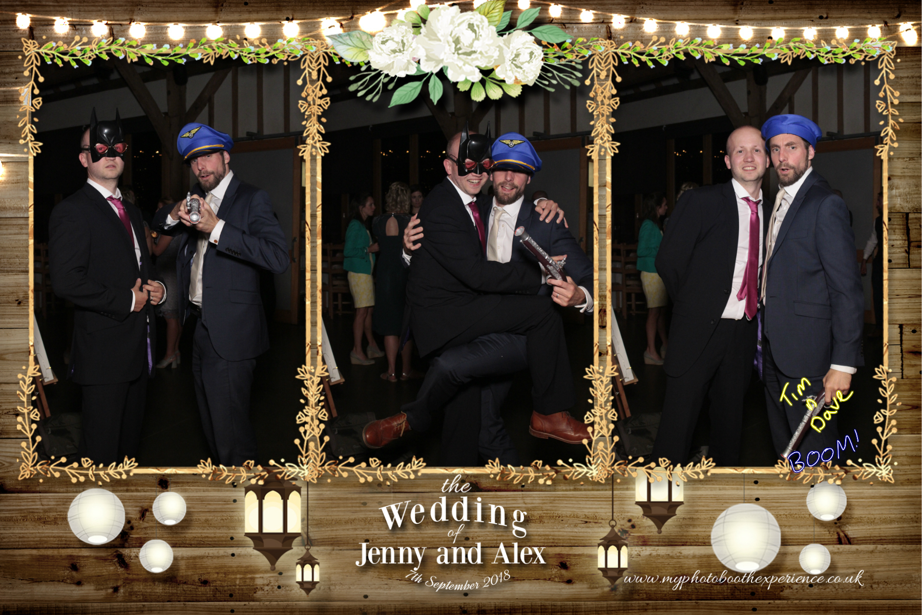 Jenny & Alex's Wedding | View more photos from the event at gallery.myphotoboothexperience.co.uk/u/MyPhotoBoothExperienceLtd/Jenny-Alexs-Wedding